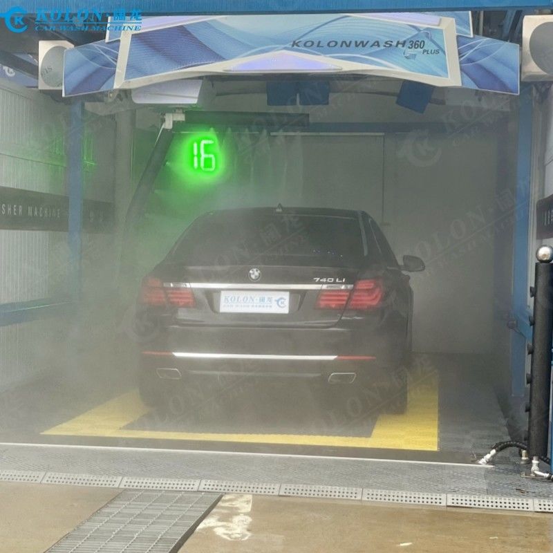 Otomatik dokunmasız araba yıkama makinesi donanımı KL-360 PLUS 22kw Su pompası 22kw Fan