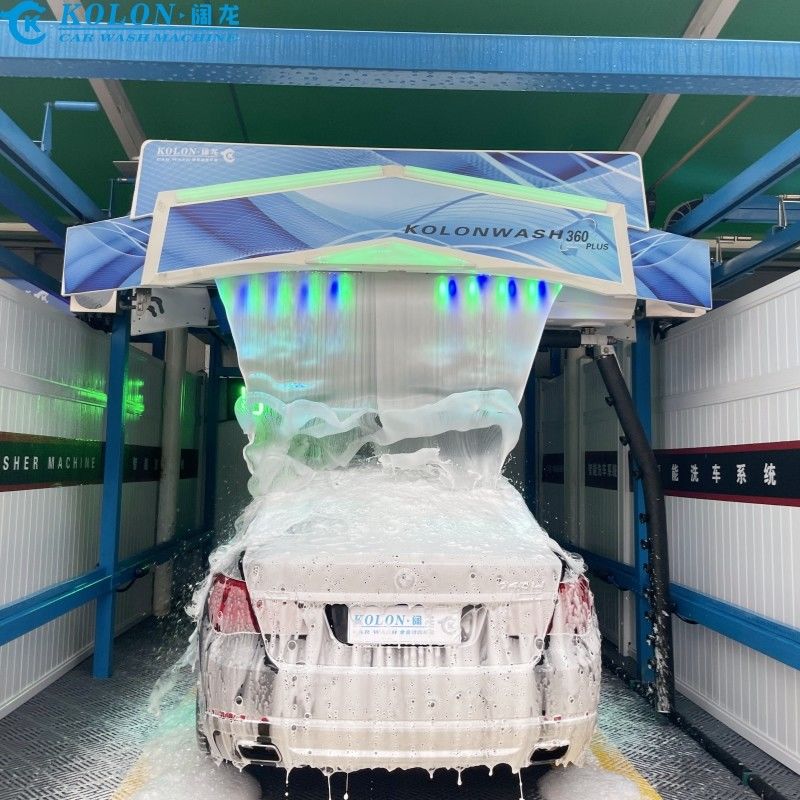 Otomatik dokunmasız araba yıkama makinesi donanımı KL-360 PLUS 22kw Su pompası 22kw Fan