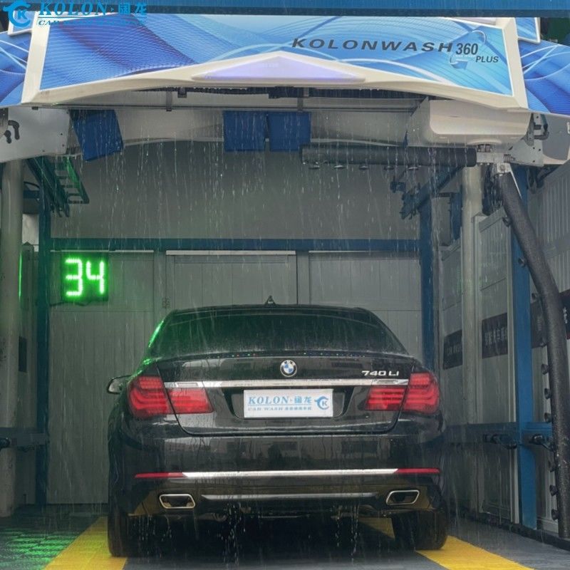 Otomatik dokunmasız araba yıkama makinesi donanımı KL-360 PLUS 22kw Su pompası 22kw Fan