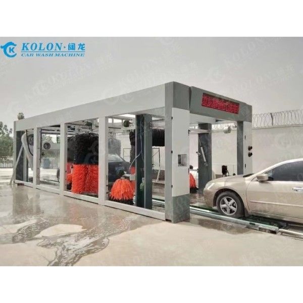 Güncellenmiş Sürüm Tünel Sürekli Tip Uzun Tam Otomatik Araba Yıkama Makinesi Benzin İstasyonu için Daha Fazla Araç Temizle