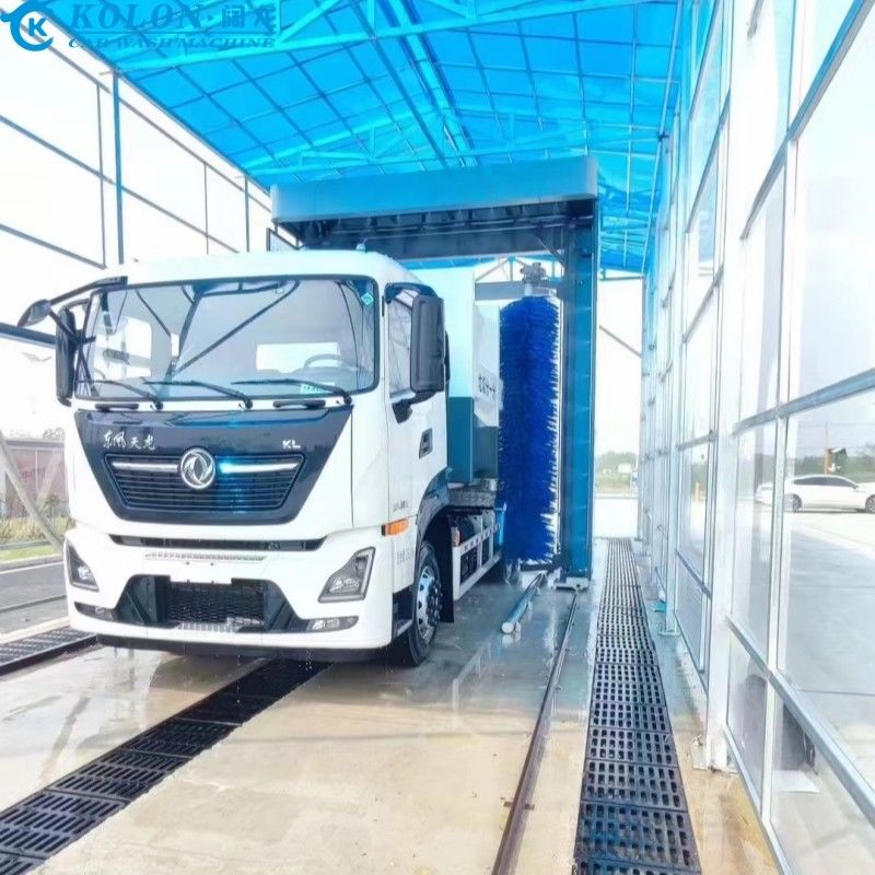 Su tasarrufu yapan elektrikli otobüs yıkama sistemi PLC kontrolü ile 80L/ araba su tüketimi ile