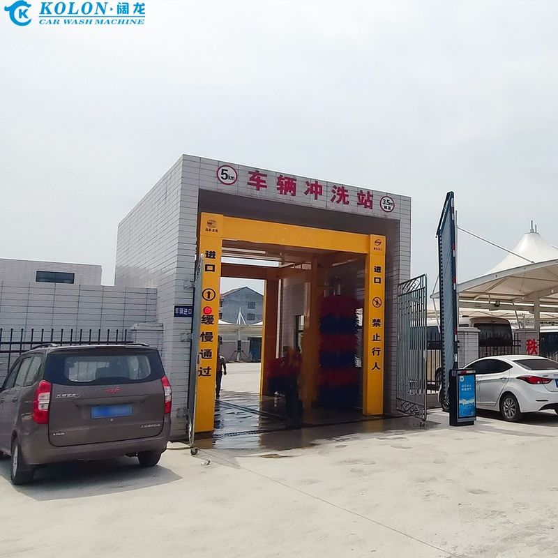 67kw Güçlü Otomatik Otobüs Temizleme Makinesi PLC Kontrol Sistemiyle Hızlı 3-5 Dakika Yıkama