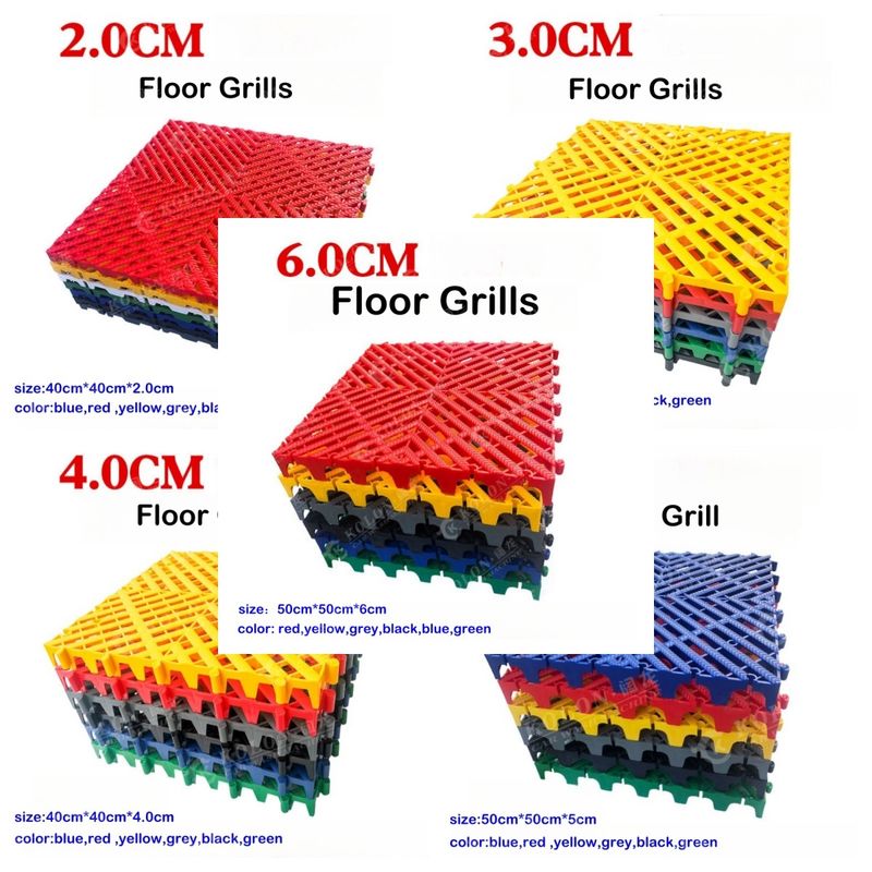 Plastik PP Bağlantılı Garaj Zemin Plakası 2.0cm 3.0cm 4.0cm 5.0cm 6.0cm